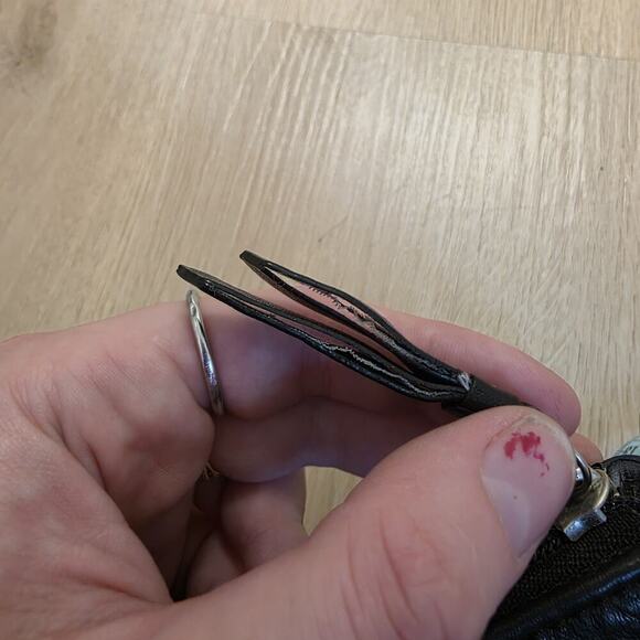 Coach Black Pebbled Leather Crossbody Classic Minimalist Hamilton Small Purse - Picture 6 of 10